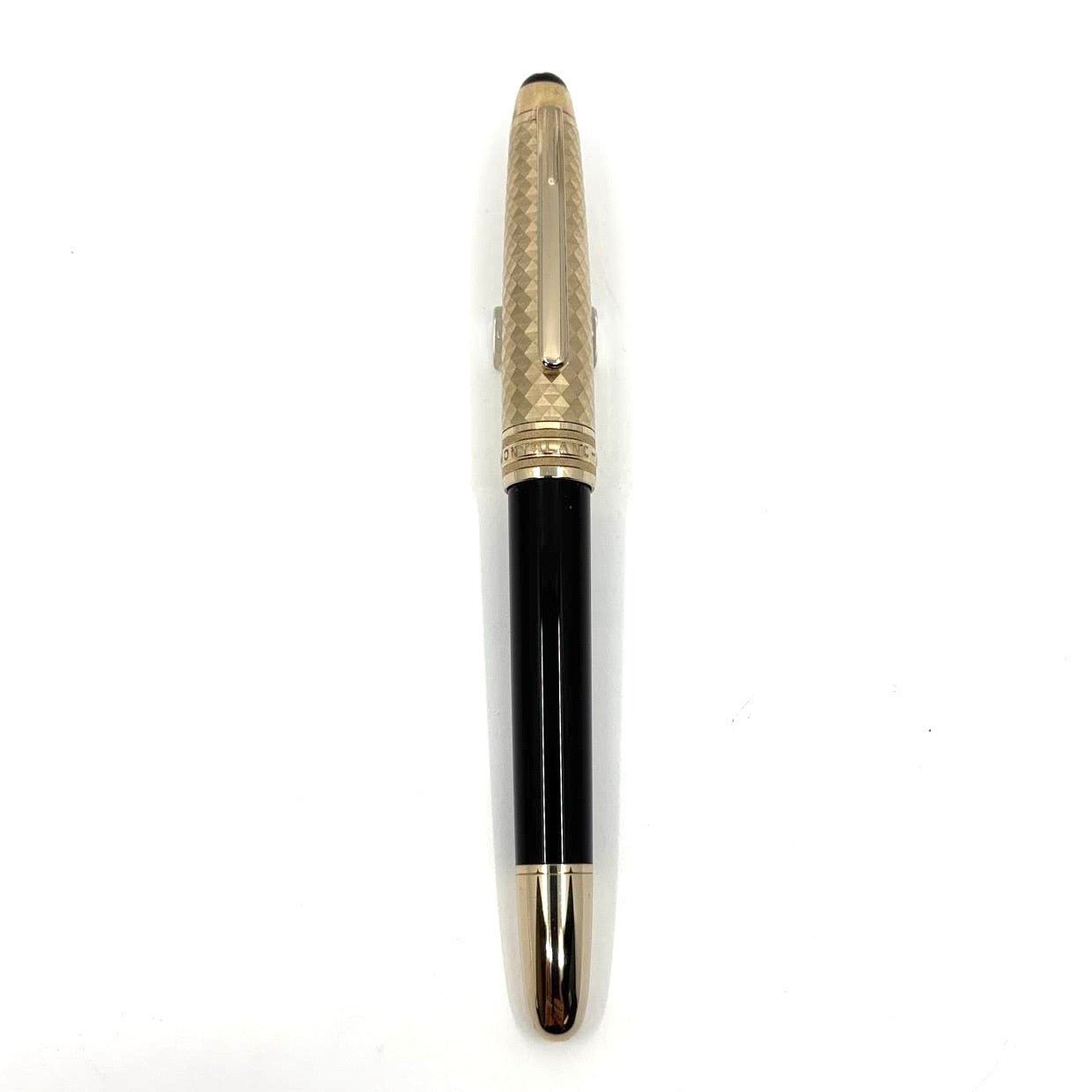 Montblanc Meisterstück 145 Solitaire Doue Geometric Dimension Gold-Plated Classique Fountain Pen