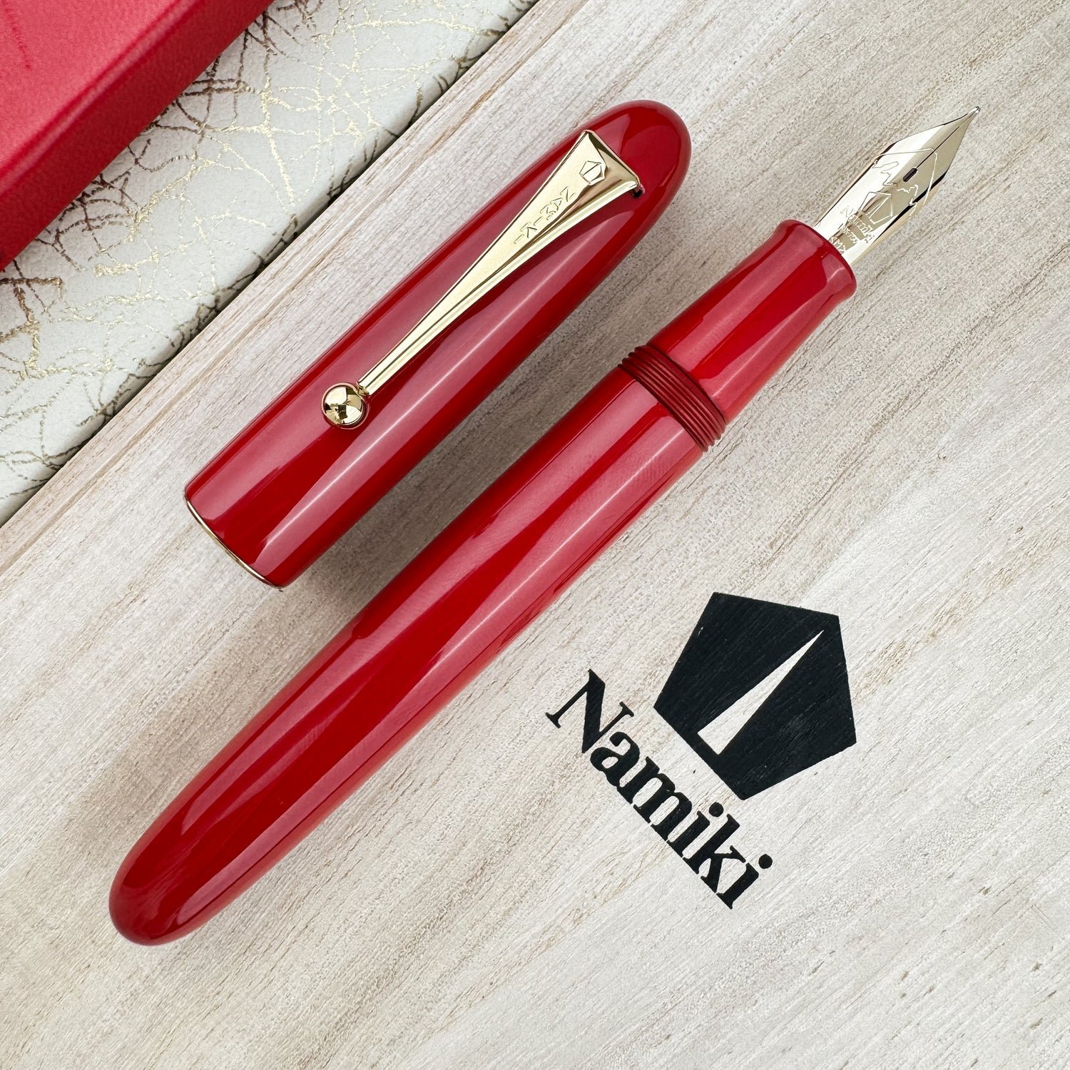 Namiki Yukari Royale No.20 Red Urushi Fountain Pen - Ảnh 4