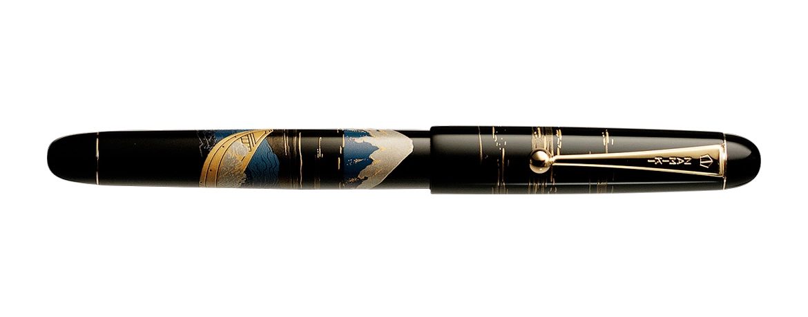 Namiki Nippon Art Mt. Fuji and Ship Fountain Pen - Ảnh 3